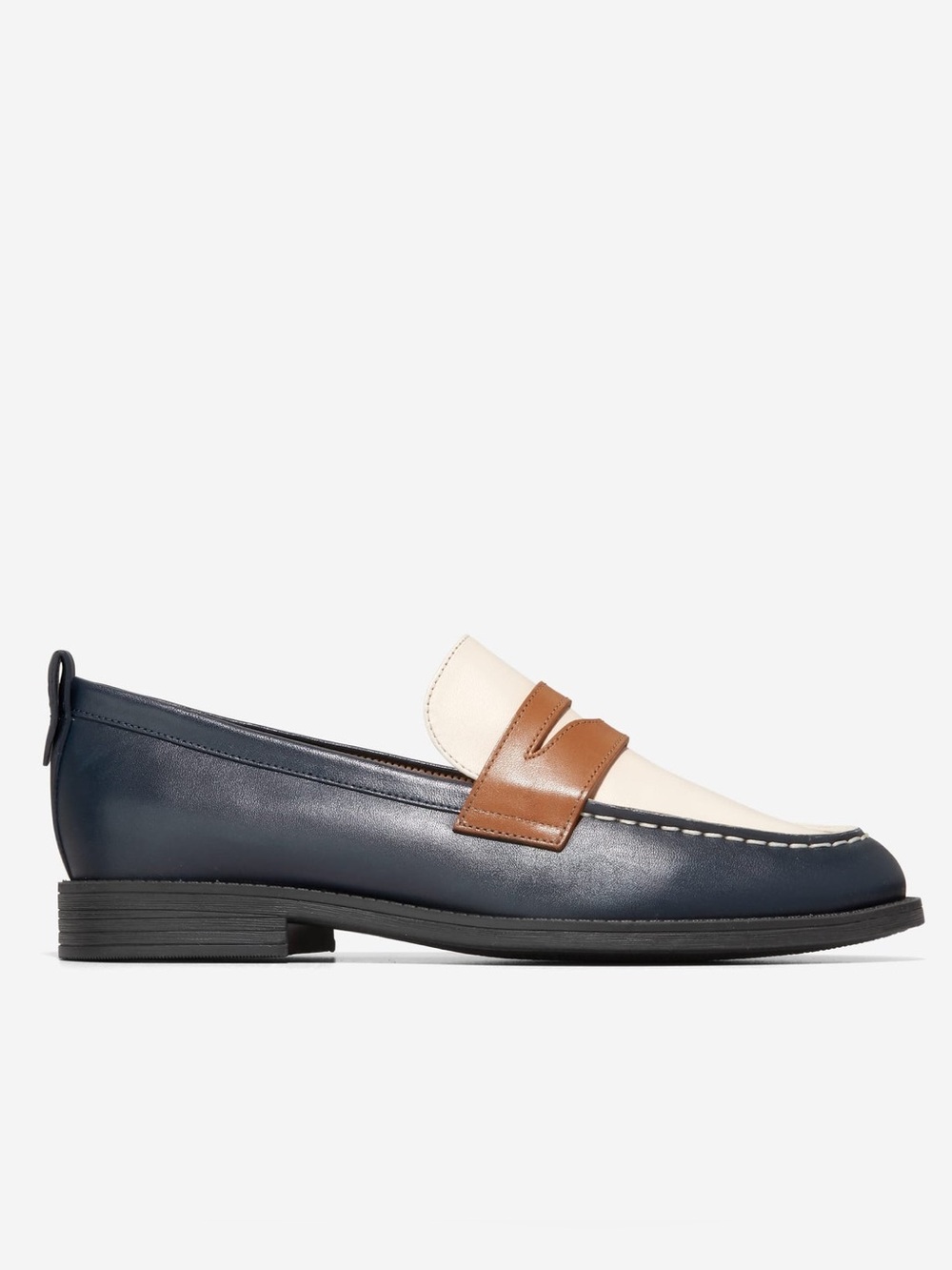 Cole Haan Women's Stassi Penny Loafers in Navy Ivy Pecan sz 8.5 - Picture 2 of 12